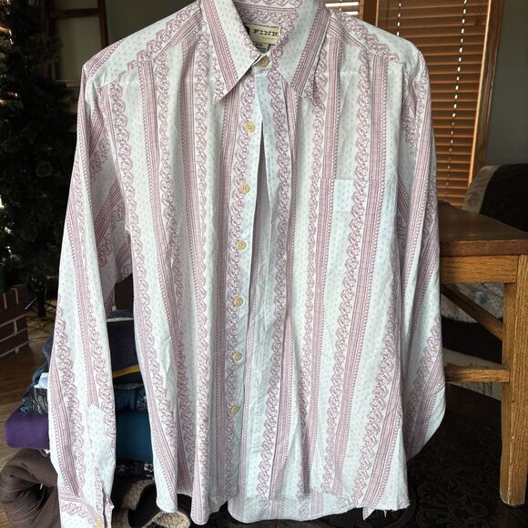 VIntage 90s Fink Classics Mens Shirt Plaid Red Flannel Button Up Medium USA - Picture 3 of 7